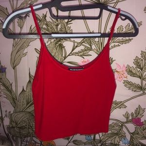 Brandy Melville Red Crop Top